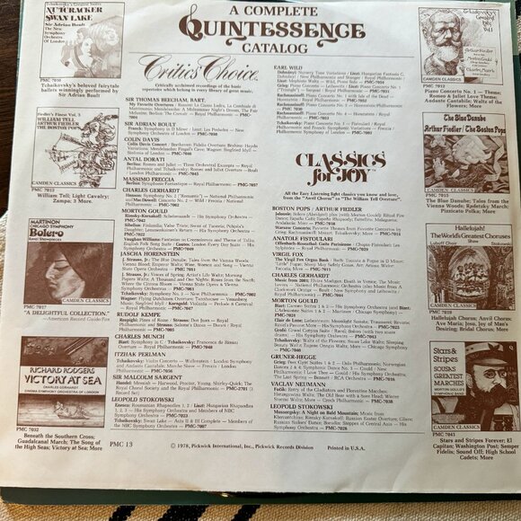 1978 Handel "The Water Music" Quint Essence Vinyl LP Vintage Record - Picture 5 of 7